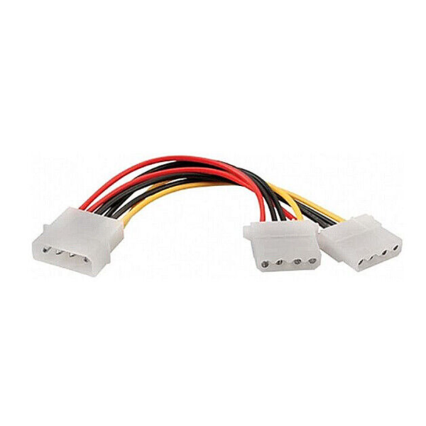 CAVO SDOPPIATORE ALIMENTAZIONE DA MOLEX MASCHIO A DUE MOLEX FEMMINA